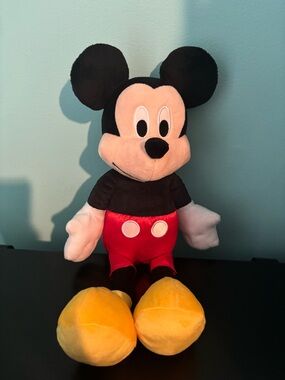 Disney Mickey Mouse Plush in Black, Red & Yellow